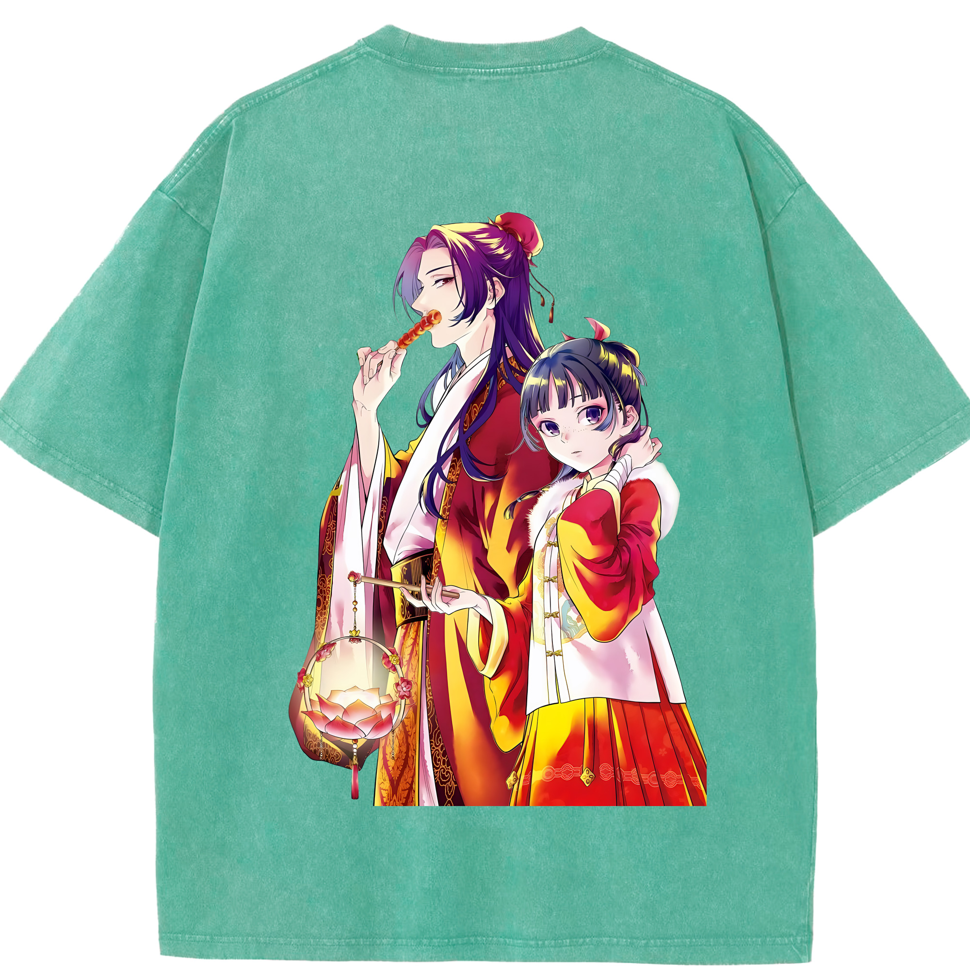 （画像用） 薬屋のひとりごと The Apothecary Diaries 綿100% ヴィンテージ風 半袖Tシャツ（背面プリント）